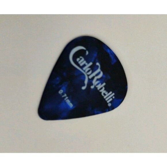 Carlo Robelli0.71mm Guitar pick Blue and Black Marbling - Picture 9 of 10